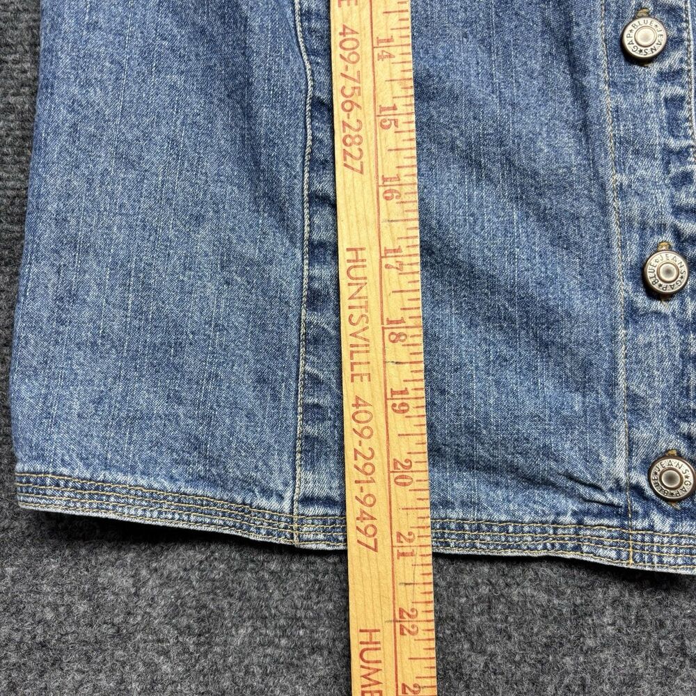 Vintage GAP Denim Vest Button Up Women’s Sleeveless Top Size Large 1990s Classic - Picture 9 of 11